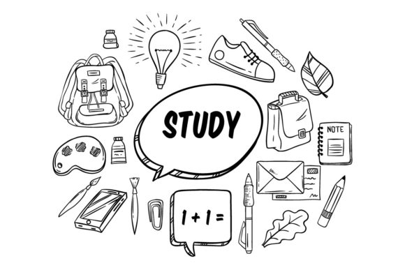 Back to School Doodle Elements