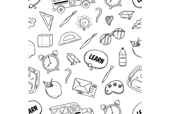 Back to School Elements Pattern: A Versatile Resource for Creative Projects
