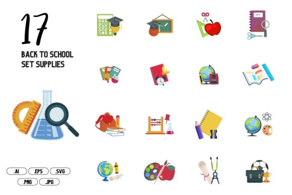 Back to School Set Supplies: A Versatile Design for All