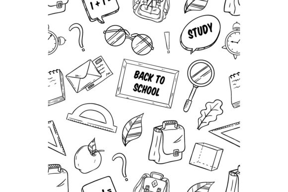 Hand Drawn Back to School Supplies