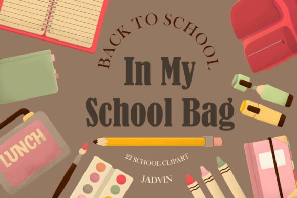 In My School Bag Clipart: A Creative Resource for Back-to-School Projects