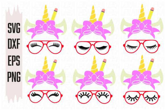 Unicorn Face, Back to School: A Versatile Design Resource for Creative Projects